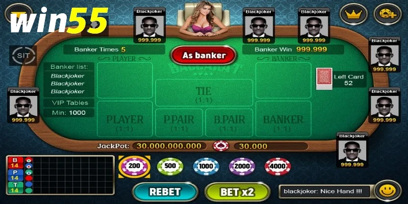 Baccarat đặt cửa cái Win55 – Cách chơi và lưu ý khi đặt Banker 1 Baccarat đặt cửa cái Win55 hoạt động ra sao?