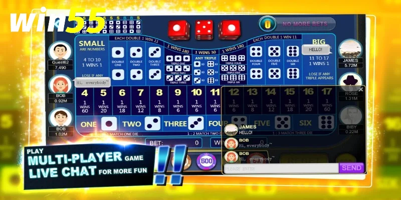 Sicbo cược xỉu Win55 – Cách chơi và lưu ý khi chọn cửa Xỉu 3 Các mức tổng điểm liên quan đến cửa Xỉu